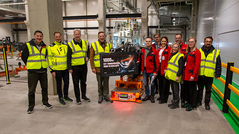 Valtra har ferdigstilt AGCO CVT-girkasse nummer ett tusen ved fabrikken i Suolahti. 