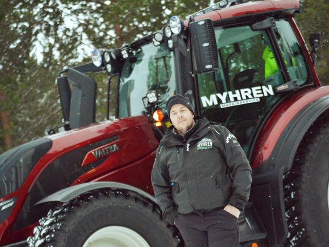 Ole Marius Myhren i Myhren Maskinservice på Dombås er godt fornøyd med sin Valtra T234D.
